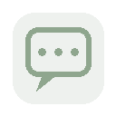 Speech bubble icon representing clear communication